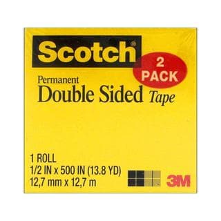 Scotch Double Sided Tape Perm Refill 1/2x500" 2pc
