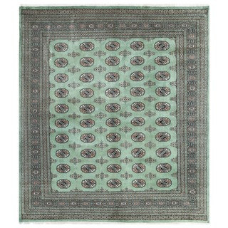 Herat Oriental Pakistani Hand-knotted Bokhara Wool Rug (6'7 x 7'6)