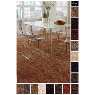 Shaw Solid-colored Shag Square Area Rug (12' x 12')