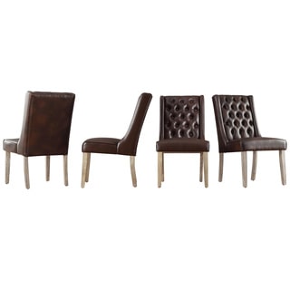 Avingdon Tufted Wingback Hostess Chairs (Set of 4)