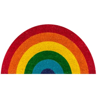 Novogratz by Momeni Aloha Rainbow Coir Doormat (1'6" x 2'6")