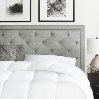 BROOKSIDE Upholstered Headboard with Diamond Tufting (Option: Queen)