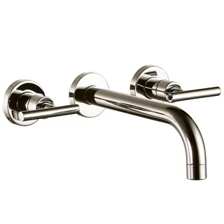 Dawn Brushed Nickel Wall-mounted Double-handle Concealed Washbasin Mixer