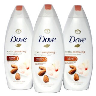 Dove Purely Pampering 22-ounce Almond Cream with Hibiscus Body Wash (Pack of 3)