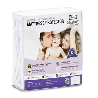 Furinno Angeland Waterproof Terry Cloth Mattress Protector