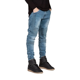 Men's Straight Slim Fit Jeans (Blue)