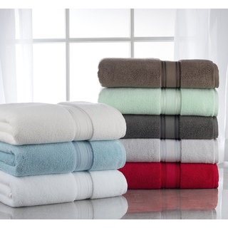 Lezeth Collection-Super Absorb 100% Cotton Zero-Twist 6-piece Towel Set