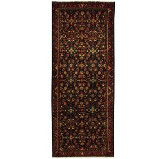 Herat Oriental Persian Hand-knotted Hamadan Wool Runner (3'11 x 9'8)