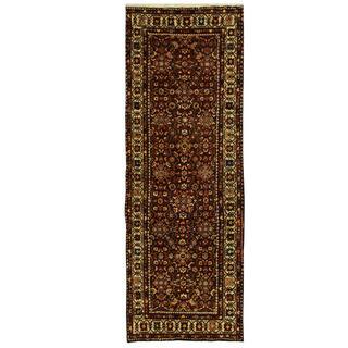 Herat Oriental Persian Hand-knotted Mahal Wool Runner (3'7 x 10'3)