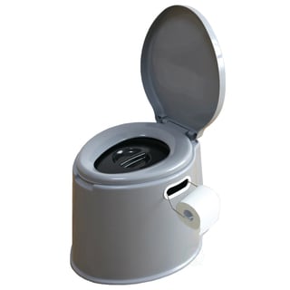 Portable Travel Toilet For Camping and Hiking - Silver