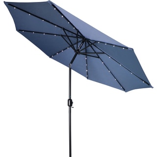 Trademark Innovations Deluxe Solar Powered LED Lighted 10-foot Patio Umbrella