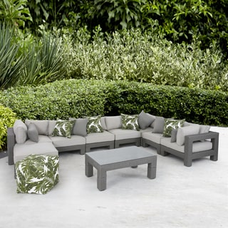 Madison Park Perry Light Grey Patio Corner Sectional Chair