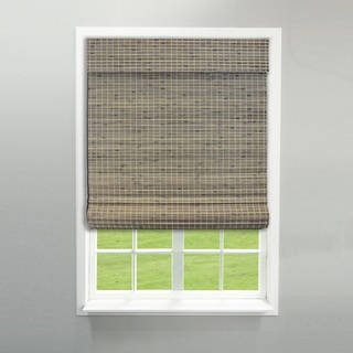 Radiance Cordless Privacy Weave Driftwood Roman Shade