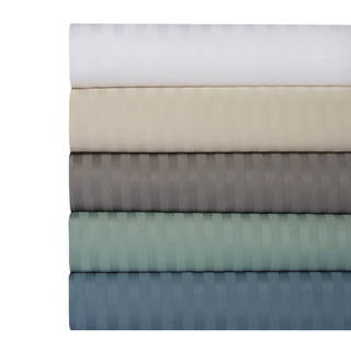500 Thread Count 100% Cotton Dobby Damask Stripe 4-Piece Sheet Set