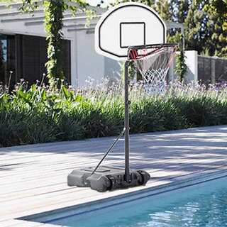 Adjustable Poolside Basketball Hoop System Stand 28" x 19" with Backboard