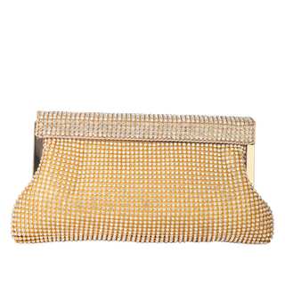 Diophy Sparkle Blinged Jewerly Studded Clasp Closure Clutch