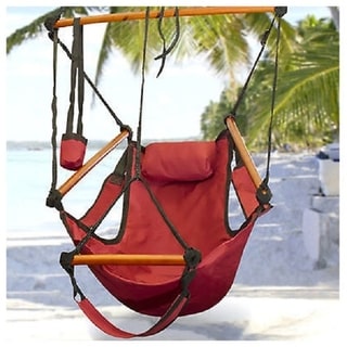 Deluxe Outdoor Patio Zero Gravity Air Hammock Sky Swing-Rope Chair