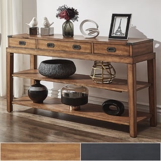 Lonny 3-Drawer Wood Console Table TV Stand by iNSPIRE Q Classic