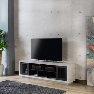 Furniture of America Selefin Industrial Cement-like Multi-storage TV Stand
