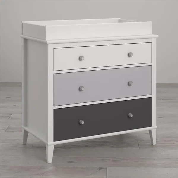 Little Seeds Monarch Hill Poppy 3-Drawer Changing Table - N/A