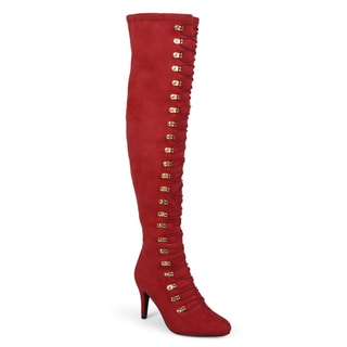 Journee Collection Women's 'Trill' Regular and Wide Calf Over-the-knee Vintage Boots