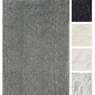 Faux Fur Sheepskin Textured Shag Rug (3' x 5')