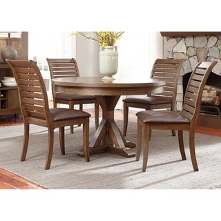 Liberty Bayside Crossing Adirondack Round Table and 4 Upholstered Chairs (Set of 5)