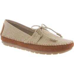 Women's Bearpaw Giovanna Moccasin Natural Canvas