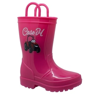 Toddler's PVC Boot with Light-Up Outsole Pink (Option: 7)