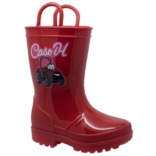 Toddler's PVC Boot with Light-Up Outsole Red (Option: 7)
