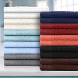 Superior 100 Turkish Cotton Cordage Patterned 8-Piece Towel Set