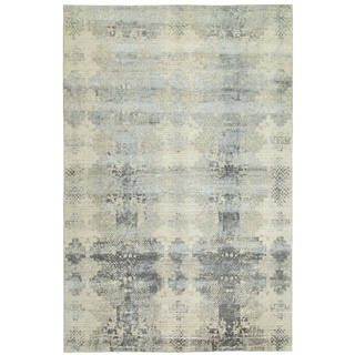 Hand-Knotted Antique White Area Rug (10' x 14')