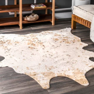 nuLoom Contemporary Faux Animal Prints Cowhide Rug (5'9 x 7'7)