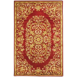 Safavieh Handmade Heritage Timeless Traditional Red Wool Rug (4' x 6')