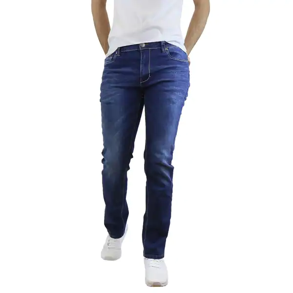 Native Jeans Men's Washed Slim Fit Stretched Jeans Straight Leg