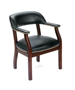 Boss Traditional Black Reception Chair