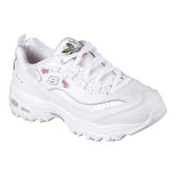 Women's Skechers D'Lites Bright Blossoms Sneaker White