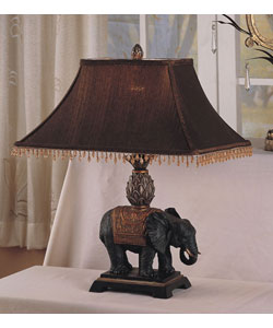 Antique Elephant Style Table Lamp (Set of 2)