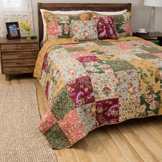 Greenland Home Fashions Antique Chic King-size 3-Piece Quilt Set
