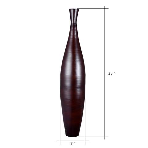 Villacera Handcrafted 35Â" Tall Bamboo Vase