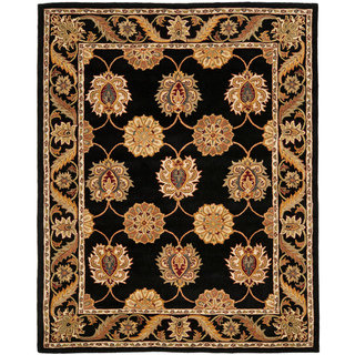 Safavieh Handmade Heritage Timeless Traditional Black Wool Rug (9'6 x 13'6)