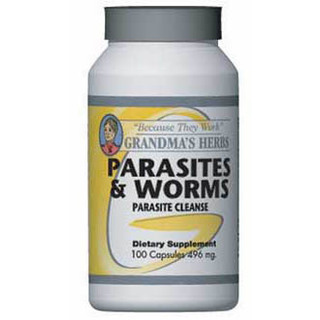 Grandma's Herbs 496mg Parasites & Worms Herbal Supplement (100 Capsules)