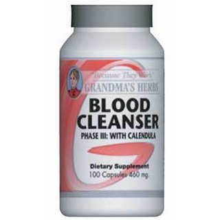 Grandma's Herbs 460mg Blood Cleaner Phase III with Calendula (100 Capsules)
