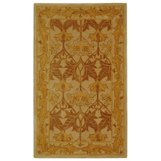 Safavieh Handmade Anatolia Nomadic Beige/ Gold Wool Rug (3' x 5')