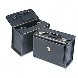 Black Classic Tufide Partitioned Catalog Case with Combination Locks