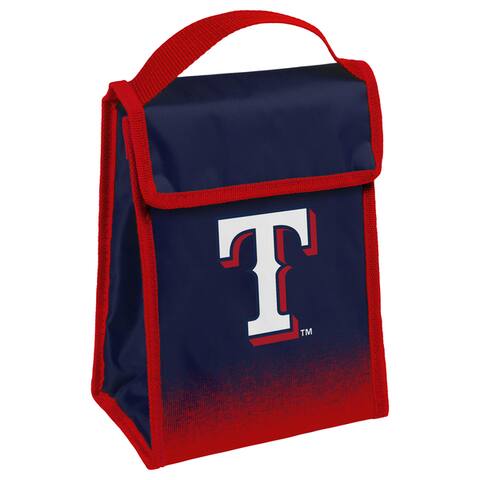 MLB Team Logo Gradient Insulated Velcro Lunch Bag - Texas Rangers