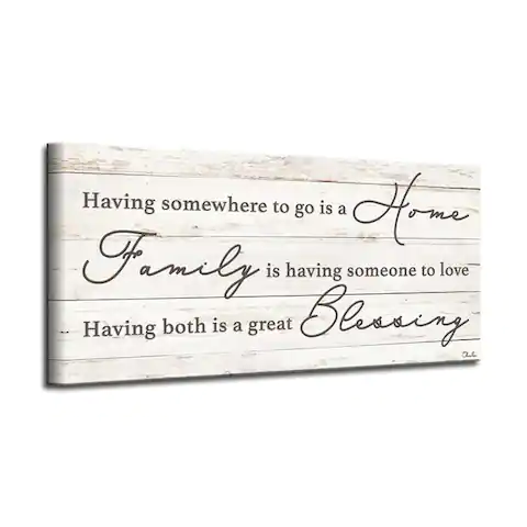 The Gray Barn 'Family Blessing' Wrapped Canvas Textual Harvest Wall Art