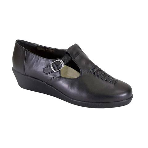 24 HOUR COMFORT Shona Extra Wide Width Comfort T-Strap Leather Shoes