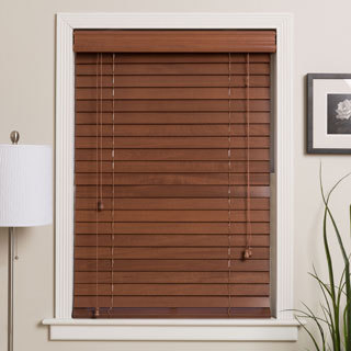 Customized 35-inch Real Wood Window Blinds