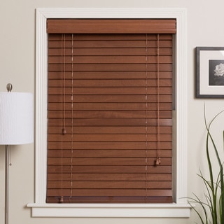 Customized 60-inch Real Wood Window Blinds
